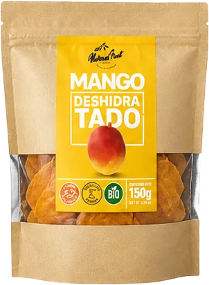 Empaque de mango deshidratado Natural Fruit de 150 gramos