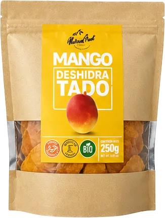 Empaque de mango deshidratado Natural Fruit de 250 gramos